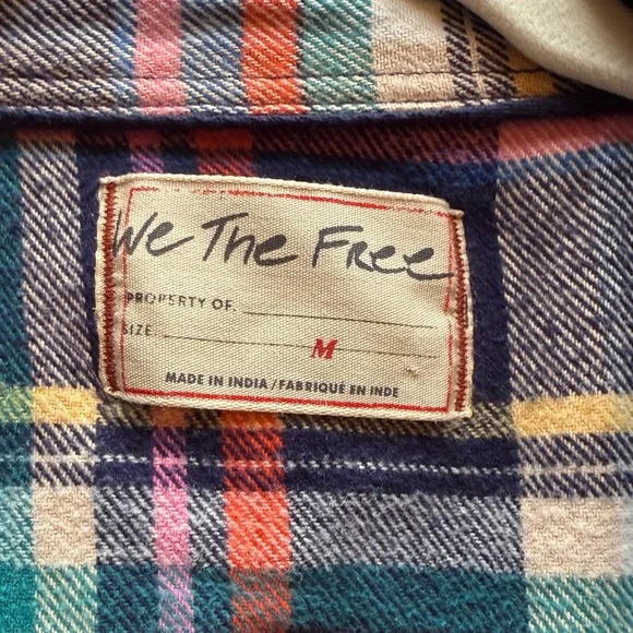 Free People Girl Meets Boy Plaid Shirt - Picture 4 of 8